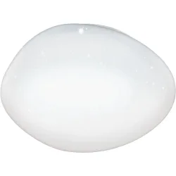 Eglo Deckenlampe Sileras-Z Weiss Stahl 43 cm 6 cm - LED - Lichtfarbe: Extra warmweiss - Kaltes Tagesweiss - Deckenlampe- LED Energiesparlampe