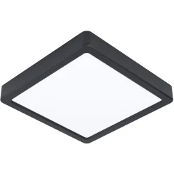 Eglo Deckenlampe Fueva-Z Schwarz Stahl 21 cm 2.8 cm - LED - Lichtfarbe: Extra warmweiss - Kaltes Tagesweiss - Deckenlampe- LED Energiesparlampe