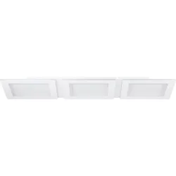 Eglo Deckenlampe Padrogiano-Z Weiss Stahl 30 cm 5 cm - LED - Lichtfarbe: Extra warmweiss - Kaltes Tagesweiss - Deckenlampe- LED Energiesparlampe