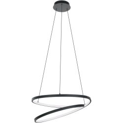 Eglo Pendellampe Ruotale Schwarz Aluminium/Stahl 55 cm 150 cm - LED - Lichtfarbe: Warmweiss - Pendellampe- LED Energiesparlampe