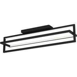 Eglo Deckenlampe Siberia Schwarz Stahl 16 cm 23.5 cm - LED - Lichtfarbe: Warmweiss - Kaltes Tagesweiss - Deckenlampe- LED Energiesparlampe