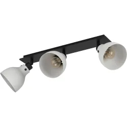 Eglo Spot Matlock Grau/Schwarz Stahl/Holz 14.5 cm 22.5 cm - Material: Holz/Stahl - Spot