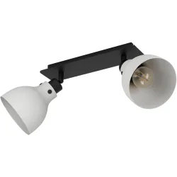 Eglo Spot Matlock Grau/Schwarz Stahl/Holz 14.5 cm 22.5 cm - Material: Holz/Stahl - Spot