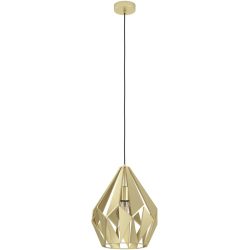 Eglo Pendellampe Carlton Gold Stahl 31 cm 110 cm - Farbe: goldfarben - Pendellampe