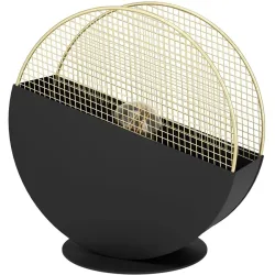 Eglo Tischlampe Mumbles Gold/Schwarz Stahl 9 cm 28.5 cm - Farbe: schwarz-gold - Tischlampe