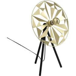 Eglo Tischlampe Castanuelo Gold/Schwarz Stahl 27 cm 57.5 cm - Farbe: schwarz-gold - Tischlampe