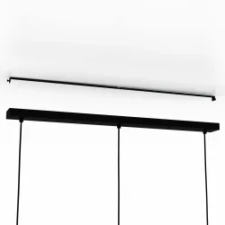 Eglo Pendellampe Evesham Braun/Schwarz Stahl/Holz 19.5 cm 110 cm - Material: Holz/Stahl - Pendellampe