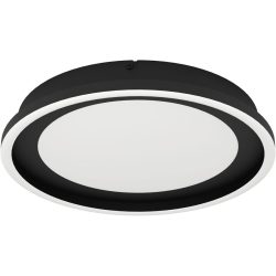 Eglo Deckenlampe Calagrano Schwarz Stahl 38 cm 6 cm - LED - Lichtfarbe: Warmweiss - Kaltes Tagesweiss - Deckenlampe- LED Energiesparlampe