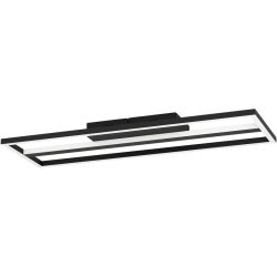 Eglo Deckenlampe Calagrano Schwarz Aluminium/Stahl 22 cm 5 cm - LED - Lichtfarbe: Warmweiss - Kaltes Tagesweiss - Deckenlampe- LED Energiesparlampe