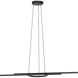 Eglo Pendellampe Zillerio-Z Schwarz Aluminium/Stahl 30 cm 110 cm - LED - Lichtfarbe: Extra warmweiss - Kaltes Tagesweiss - Pendellampe- LED