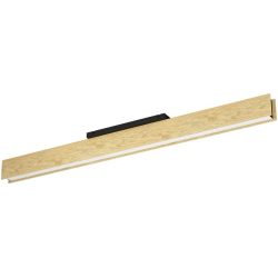 Eglo Deckenlampe Anchorena-Z Braun/Schwarz Stahl/Holz 8 cm 11 cm - LED - Lichtfarbe: Extra warmweiss - Kaltes Tagesweiss - Material: Holz/Stahl -