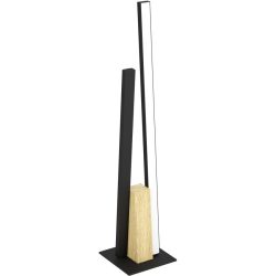 Eglo Tischlampe Panagria Braun/Schwarz Aluminium/Holz/Stahl 4.5 cm 45.5 cm - LED - Lichtfarbe: Warmweiss - Material: Aluminium/Stahl/Holzwerkstoff -