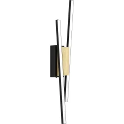 Eglo Wandlampe Panagria Braun/Schwarz Aluminium/Holz/Stahl 0 cm 54 cm - LED - Lichtfarbe: Warmweiss - Material: Aluminium/Stahl/Holzwerkstoff -