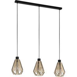 Eglo Pendellampe Adwickle Schwarz Stahl 14.5 cm 110 cm - Pendellampe