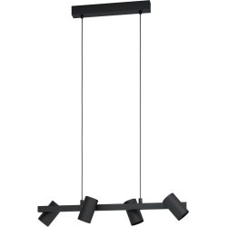 Eglo Pendellampe Gatuela 1 Schwarz Stahl 19 cm 110 cm - Pendellampe