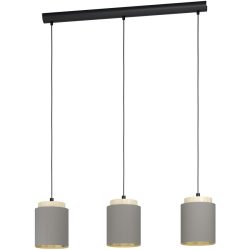 Eglo Pendellampe Albariza Braun/Schwarz Stahl/Holz 16 cm 110 cm - Material: Holz/Stahl - Pendellampe