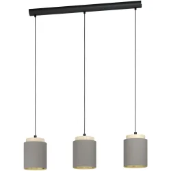 Eglo Pendellampe Albariza Braun/Schwarz Stahl/Holz 16 cm 110 cm - Material: Holz/Stahl - Pendellampe