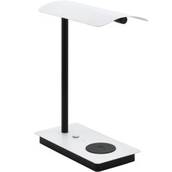 Eglo Tischlampe Arenaza Schwarz/Weiss Stahl/Kunststoff 13 cm 32 cm - LED - Lichtfarbe: Warmweiss - Material: Kunststoff/Stahl - Tischlampe- LED