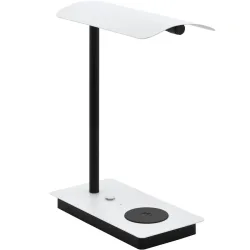 Eglo Tischlampe Arenaza Schwarz/Weiss Stahl/Kunststoff 13 cm 32 cm - LED - Lichtfarbe: Warmweiss - Material: Kunststoff/Stahl - Tischlampe- LED