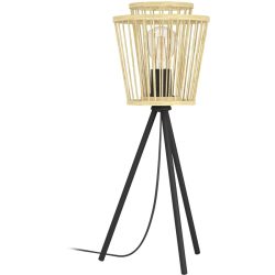 Eglo Tischlampe Hykeham Schwarz Stahl 21 cm 57 cm - Tischlampe