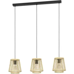Eglo Pendellampe Hykeham Schwarz Stahl 21 cm 110 cm - Pendellampe