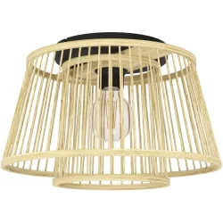 Eglo Deckenlampe Hykeham Schwarz Stahl 38 cm 21 cm - Deckenlampe