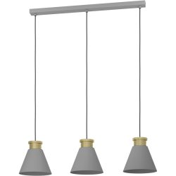 Eglo Pendellampe Twicken Gold/Grau Stahl 22 cm 110 cm - Pendellampe