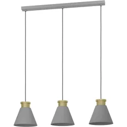 Eglo Pendellampe Twicken Gold/Grau Stahl 22 cm 110 cm - Pendellampe