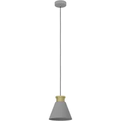 Eglo Pendellampe Twicken Gold/Grau Stahl 22 cm 110 cm - Pendellampe