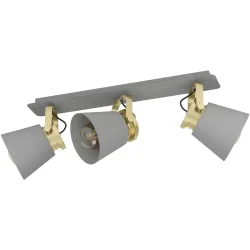 Eglo Spot Twicken Gold/Grau Stahl 20.5 cm 17.5 cm - Spot