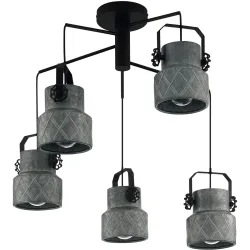 Eglo Pendellampe Hilcott Schwarz Stahl 67.5 cm 150 cm - Pendellampe