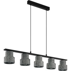 Eglo Pendellampe Hilcott Schwarz Stahl 14.5 cm 110 cm - Pendellampe