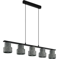 Eglo Pendellampe Hilcott Schwarz Stahl 14.5 cm 110 cm - Pendellampe