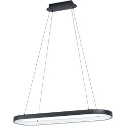 Eglo Pendellampe Codriales Schwarz Stahl 30 cm 110 cm - LED - Lichtfarbe: Warmweiss - Pendellampe- LED Energiesparlampe