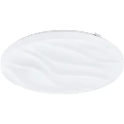 Eglo Deckenlampe Benariba Weiss Stahl 33 cm 6.5 cm - LED - Lichtfarbe: Warmweiss - Deckenlampe- LED Energiesparlampe