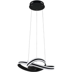 Eglo Pendellampe Corredera Schwarz Stahl 50 cm 120 cm - LED - Lichtfarbe: Warmweiss - Pendellampe- LED Energiesparlampe