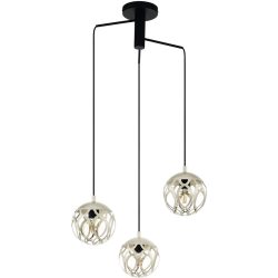 Eglo Pendellampe Mirtazza Schwarz Stahl 59 cm 110 cm - Pendellampe