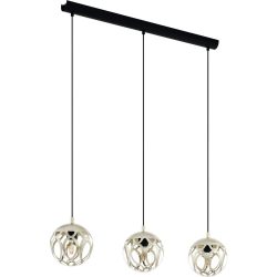 Eglo Pendellampe Mirtazza Schwarz Stahl 18 cm 110 cm - Pendellampe