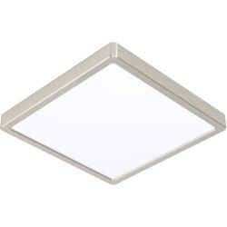 Eglo Deckenlampe Fueva-Z Grau Aluminium 28.5 cm 2.8 cm - Farbe: Nickel matt - LED - Lichtfarbe: Extra warmweiss - Kaltes Tagesweiss - Deckenlampe- LED
