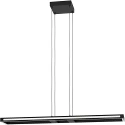 Eglo Pendellampe Salvilanas-Z Schwarz Aluminium/Stahl 20 cm 110 cm - LED - Lichtfarbe: Extra warmweiss - Kaltes Tagesweiss - Pendellampe- LED