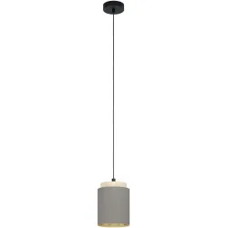 Eglo Pendellampe Albariza Braun/Schwarz Stahl/Holz 16 cm 110 cm - Material: Holz/Stahl - Pendellampe