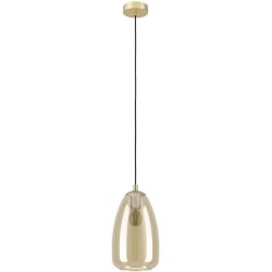 Eglo Pendellampe Alobrase Stahl 20 cm 110 cm - Farbe: messing - Pendellampe