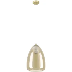 Eglo Pendellampe Alobrase Stahl 30 cm 110 cm - Farbe: messing - Pendellampe