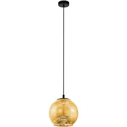 Eglo Pendellampe Albaraccin Schwarz Stahl 27 cm 110 cm - Pendellampe
