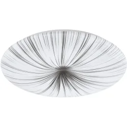 Eglo Deckenlampe Nieves Weiss Stahl 51 cm 7 cm - LED - Lichtfarbe: Warmweiss - Deckenlampe- LED Energiesparlampe