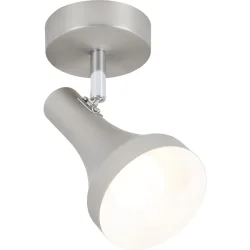 Spot Dea Grau Metall 14 cm 16.8 cm - Farbe: Nickel matt - Spot
