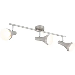 Spot Dea Grau Metall 60 cm 16.8 cm - Farbe: Nickel matt - Spot