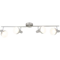Spot Dea Grau Metall 86.5 cm 16.5 cm - Farbe: Nickel matt - Spot