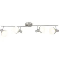 Spot Dea Grau Metall 86.5 cm 16.5 cm - Farbe: Nickel matt - Spot