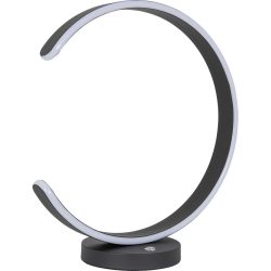 Tischlampe Dinant Schwarz Kunststoff/Metall 40 cm 40 cm - LED - Lichtfarbe: Extra warmweiss - Material: Metall/Kunststoff - Tischlampe- LED